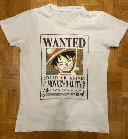 Tshirt One Piece Monkey D. Luffy Wanted Poster Gr. 158 - 164