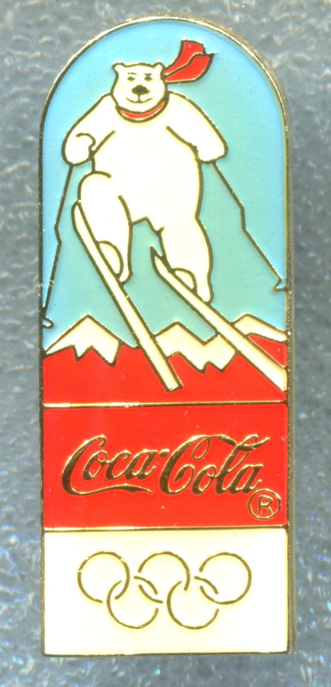 Coca-Cola Plaquettes & Badges: Coca Cola  Eisbär  Ski Alpin – D'occasion à Winterthur par Sammleroase