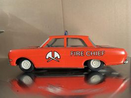 Opel Rekord Feuerwehr Ehri DDR mit Friktion, L 0 15, B= 5