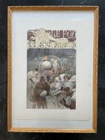 Original Alphonse Mucha, Lithografie Le Fou (Figaro) 1897