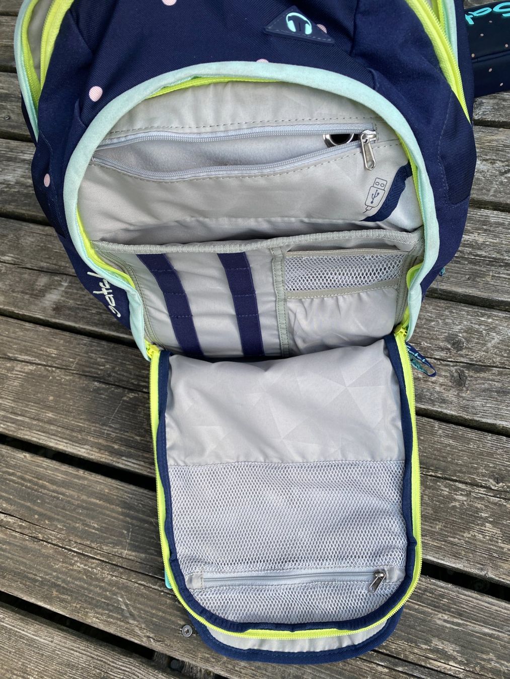 Satch Borse & Zaini: GROSSER SCHULTHEK / RUCKSACK VON SATCH MIT ETUI – Usato da Alberswil venduto da mina012 3