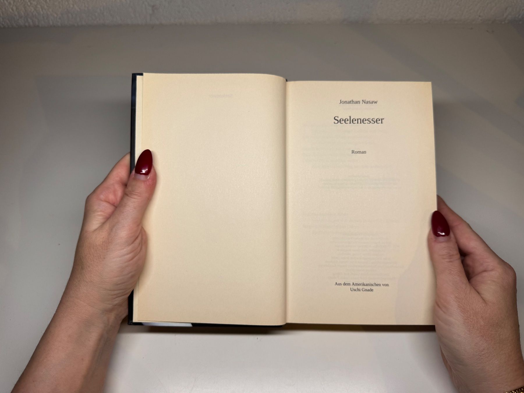 Libri: ROMAN: Jonathan Nasaw, Seelenmesser – Usato da Grosswangen venduto da Deutsche_Romane 2