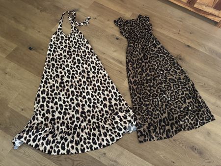 2 Maxikleider Leopardenmuster Grösse S - neuwertiger Zustand