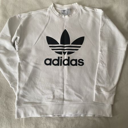 Adidas Originals White Unisexe Pullover XS