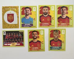 Panini WM 26 Sticker SPA 1,2,7,12,13,14,17