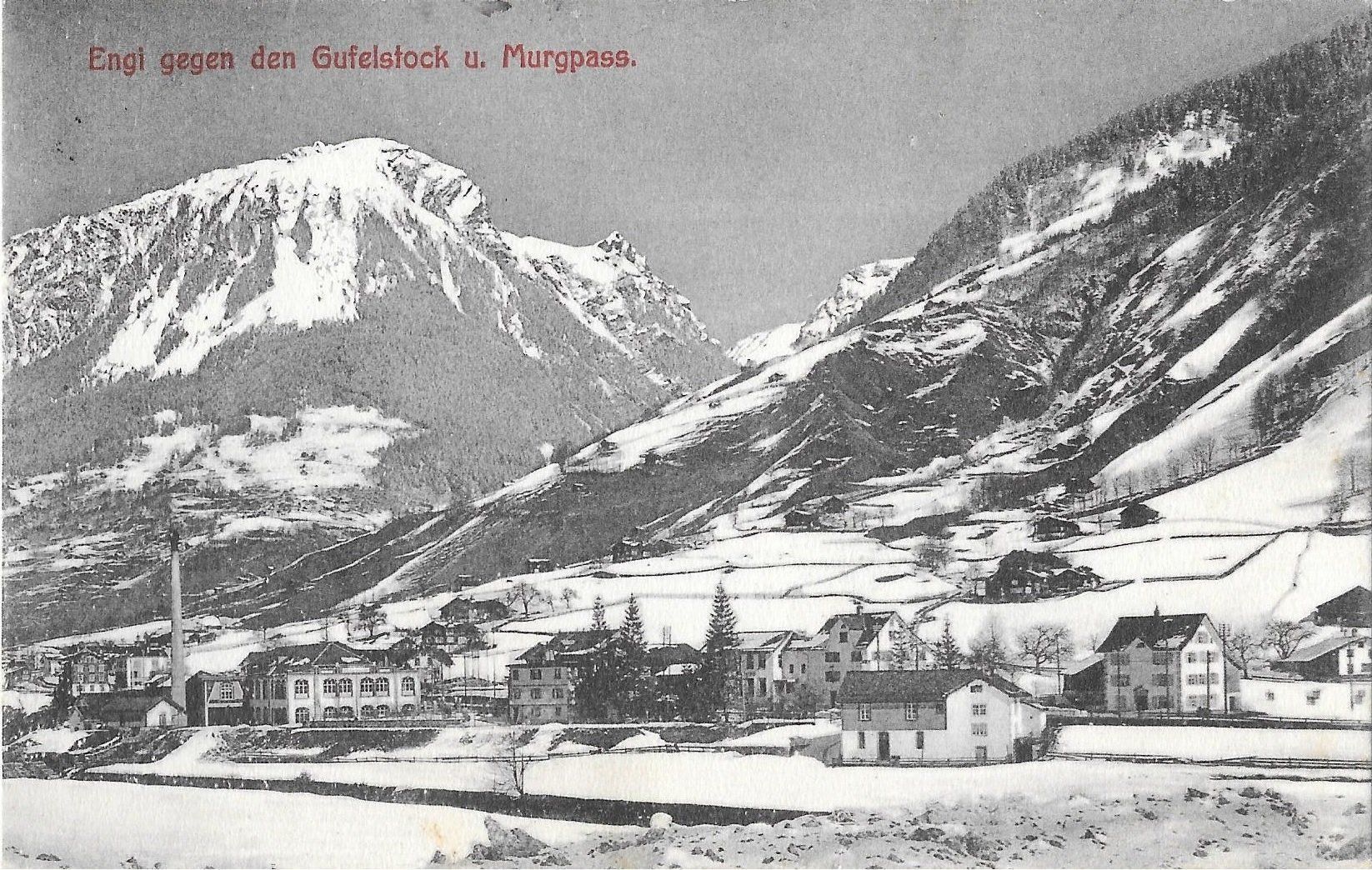 Cartoline postali: Engi Gesamtansicht im Winter – Usato da Olten venduto da clotaldi
