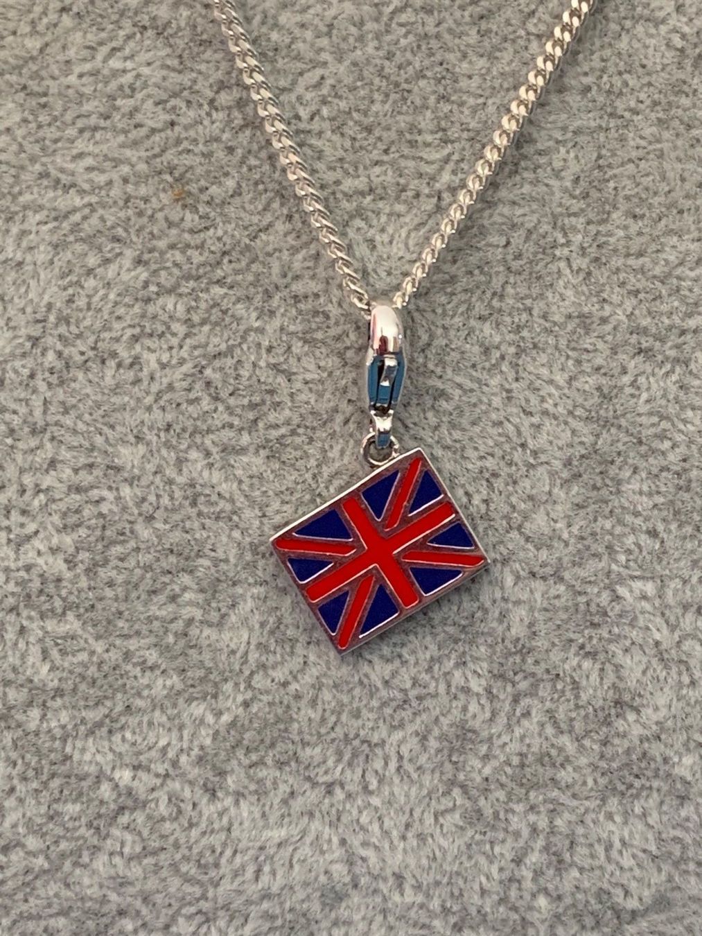 Catenine: Silberkette panzer mit union jack (England) – Nuovo (secondo la descrizione) da Dittingen venduto da Bellevista
