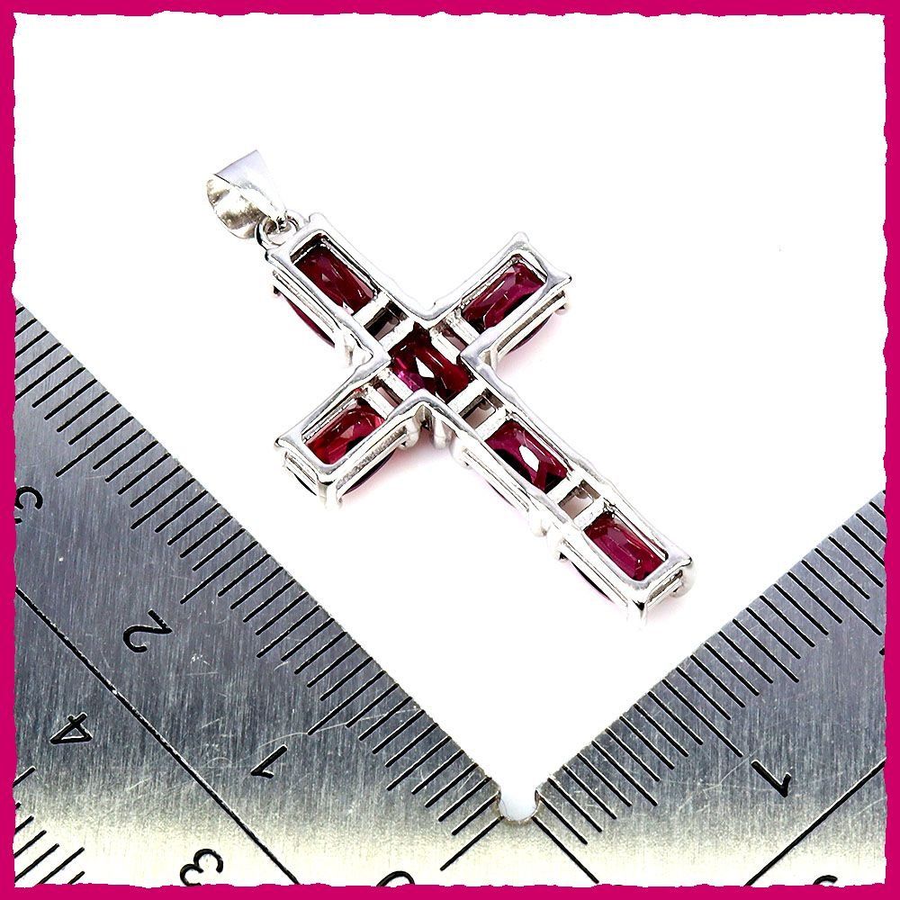 Ciondoli: Rhodolith/Granat 925 Silberkreuz – Nuovo e nell'imballaggio originale da Oberglatt ZH venduto da Goldfee1 2