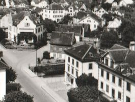 WALLENSTADT: erhöhte Teilansicht mit Rest. Schönthal ~1945