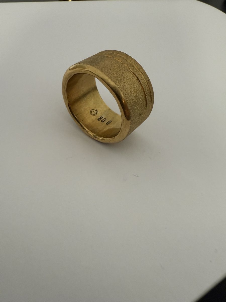Bagues: Ring 800 Silber matt Vergoldet – Neuf (Voir description) à Thun par Jt_ON