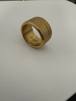 Ring 800 Silber matt Vergoldet