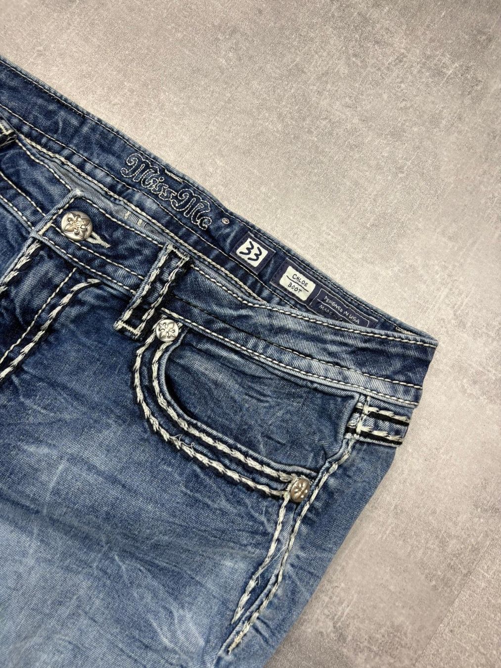 Jeans: Miss Me Bootcut Flared Jeans - Grösse L/33 – Usato da Werdenberg venduto da hase.vintage 4