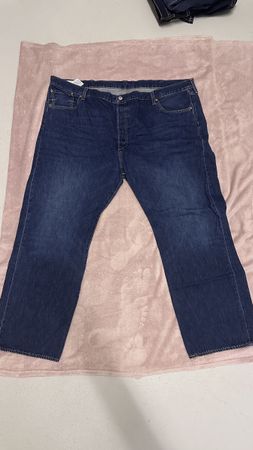 Levi's 501 Jeans, W50 L32, Dunkelblau, Top Zustand!