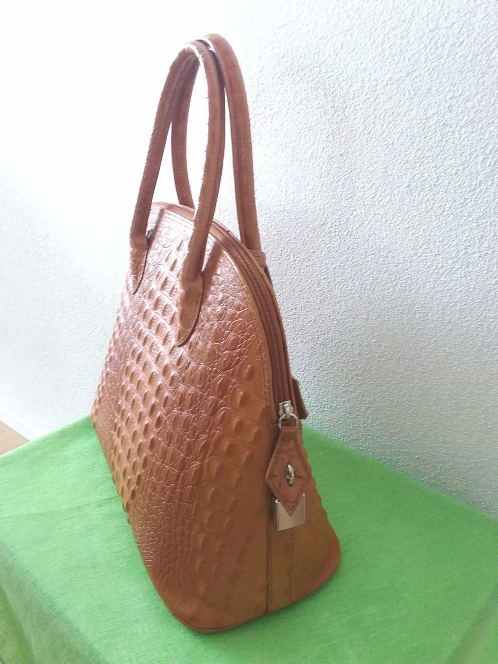Borse da donna: Kroko Handtasche, hellbraun – Usato da Uitikon Waldegg venduto da Risibisi7 1