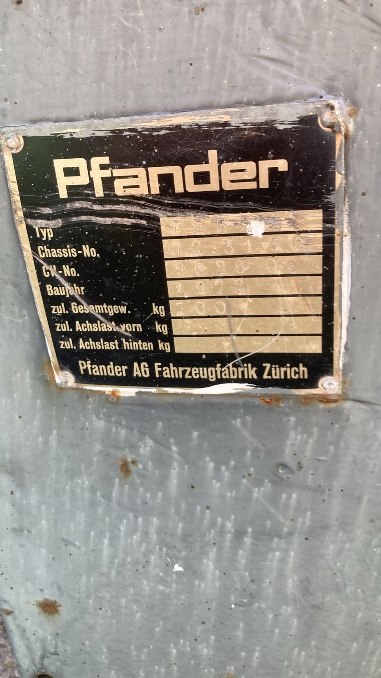 Pfander Anhänger: Anhänger Pfander – Gebraucht aus Meilen von Spiritoftheseas 2
