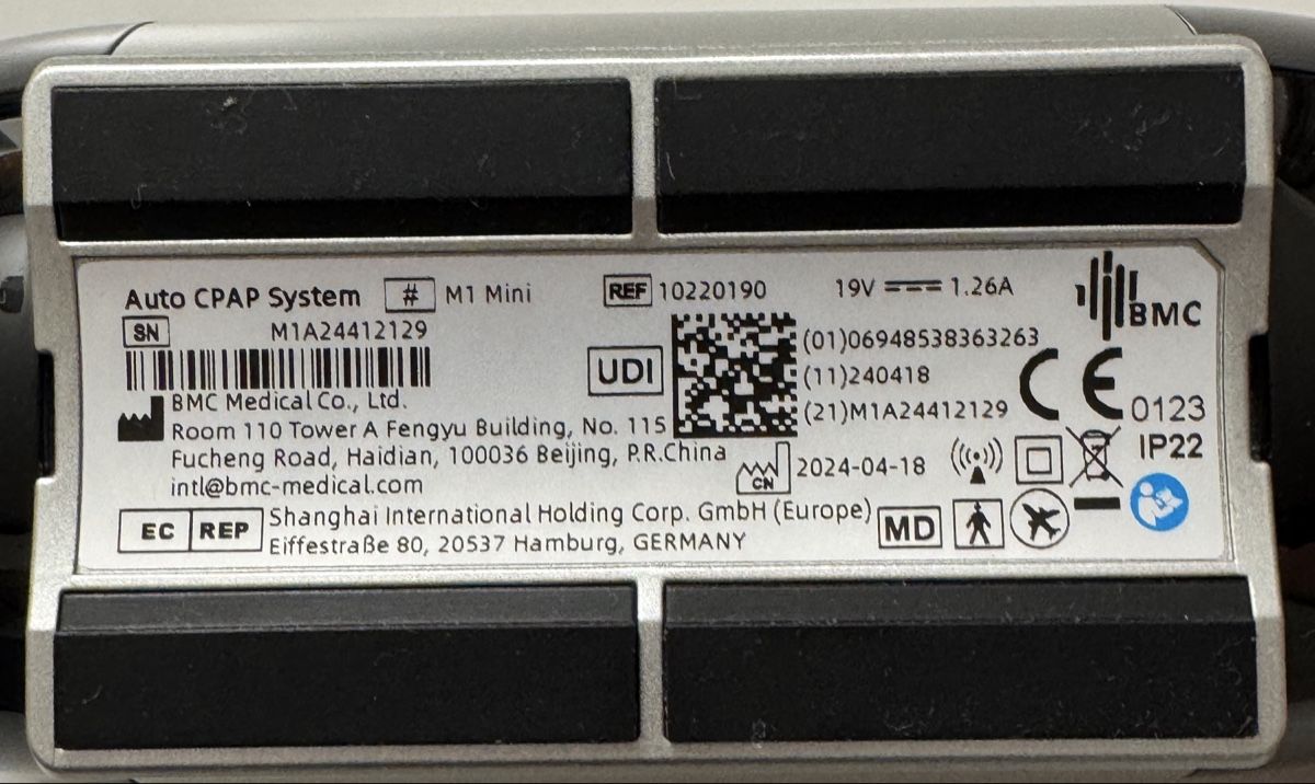 BMC Medizinische Geräte: BMC M1 Mini Auto CPAP System, neuwertig – Gebraucht aus Buochs von  5