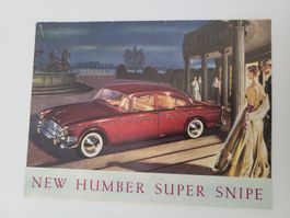 Original Prospekt Humber Super Snipe 1960 Autowerbung