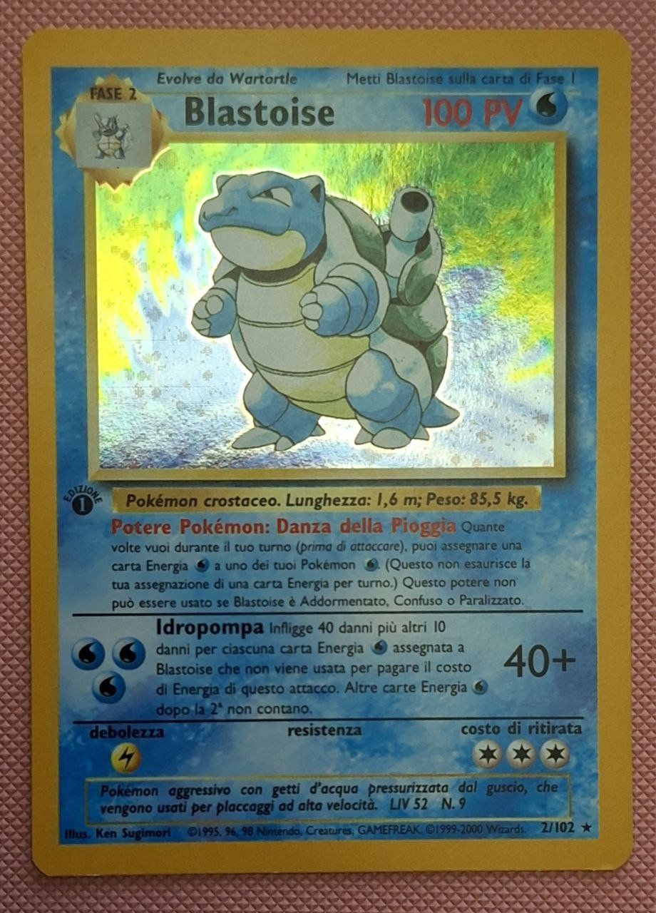 Pokémon Carte collezionabili: Pokémon Blastoise Holo 1st Edition Italian Base Set WOTC – Nuovo (secondo la descrizione) da Magadino venduto da LolleCB