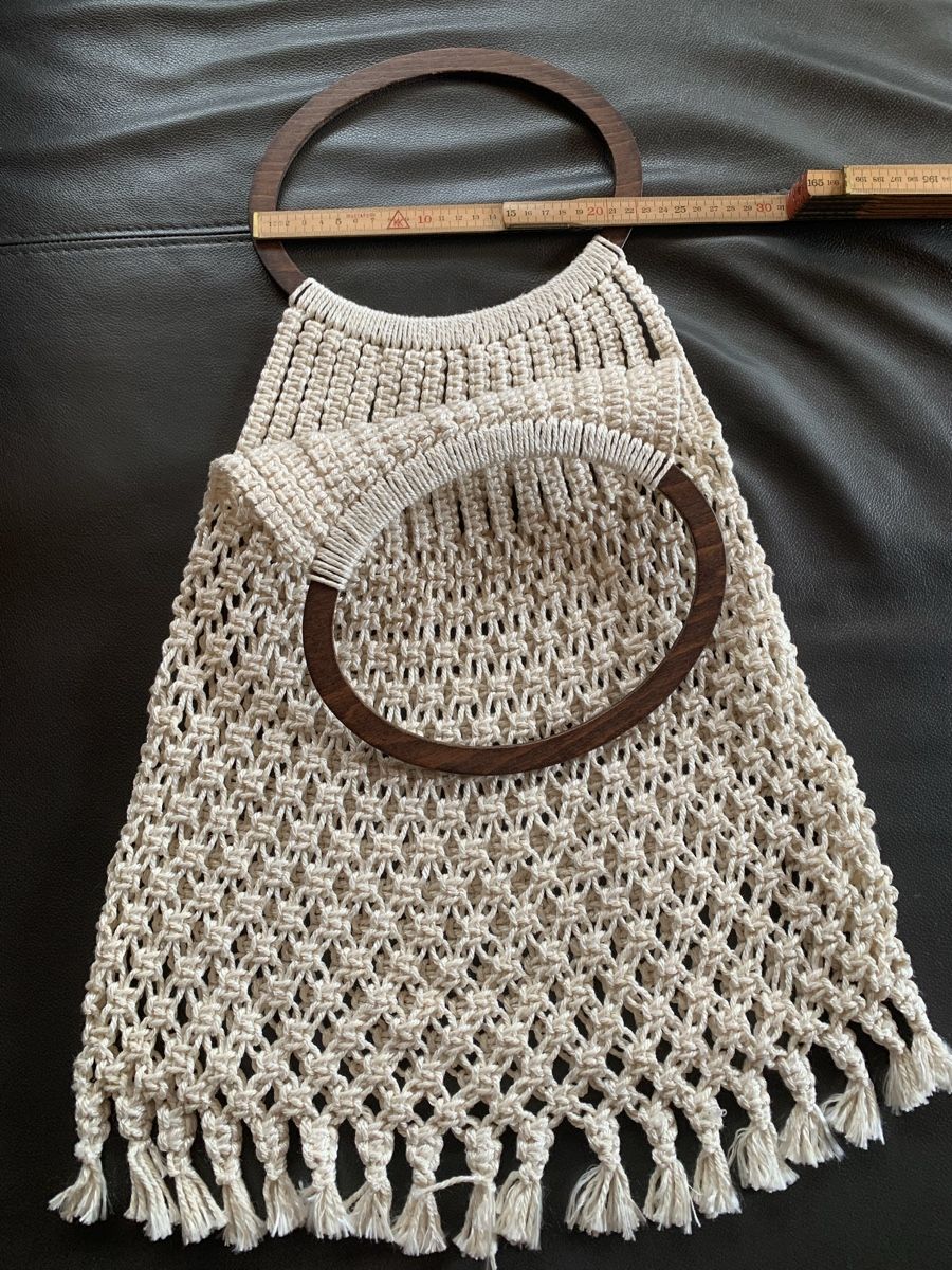 Taschen für Damen: Vintage Macramé Tasche – Gebraucht aus Egg b. Zürich von ohtannenbaum 1