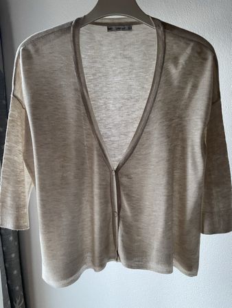 ZARA Sommer Kardigan in Beige Gr. M