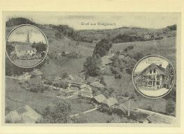 Ruegsbach BE 3 Bild Repro AK Handlung Kirche Orig Bilder von