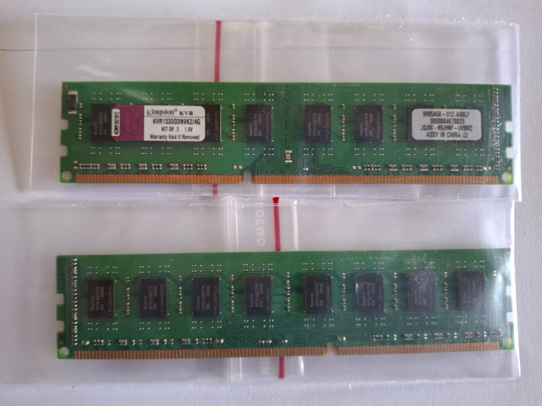 Kingston Memoria / RAM: Barrettes mémoires Kingston KVR 4Gb – Usato da marsens venduto da gag03