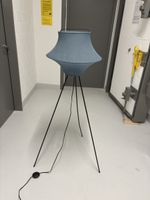 Designer-Stehlampe mit Stoffschirm – Blau – Modern