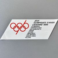 Autocollant Jeux Olympiques d’hiver Lausanne 1996