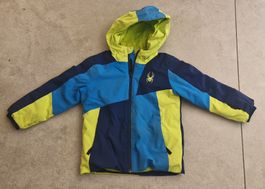 Veste de ski Spyder enfant bleu jaune bon état 4 ans