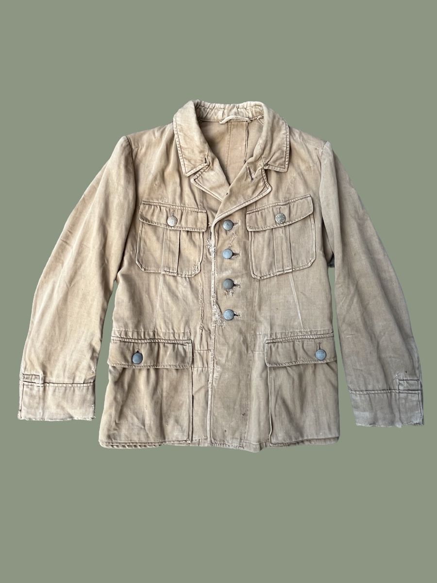 Uniformi: Tunique Luftwaffe Allemande Tropicale Afrika WW2 – Usato da Bellevue venduto da Belafer