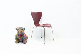 Fritz Hansen 3107 Stuhl Rot - 4 Stück verfügbar