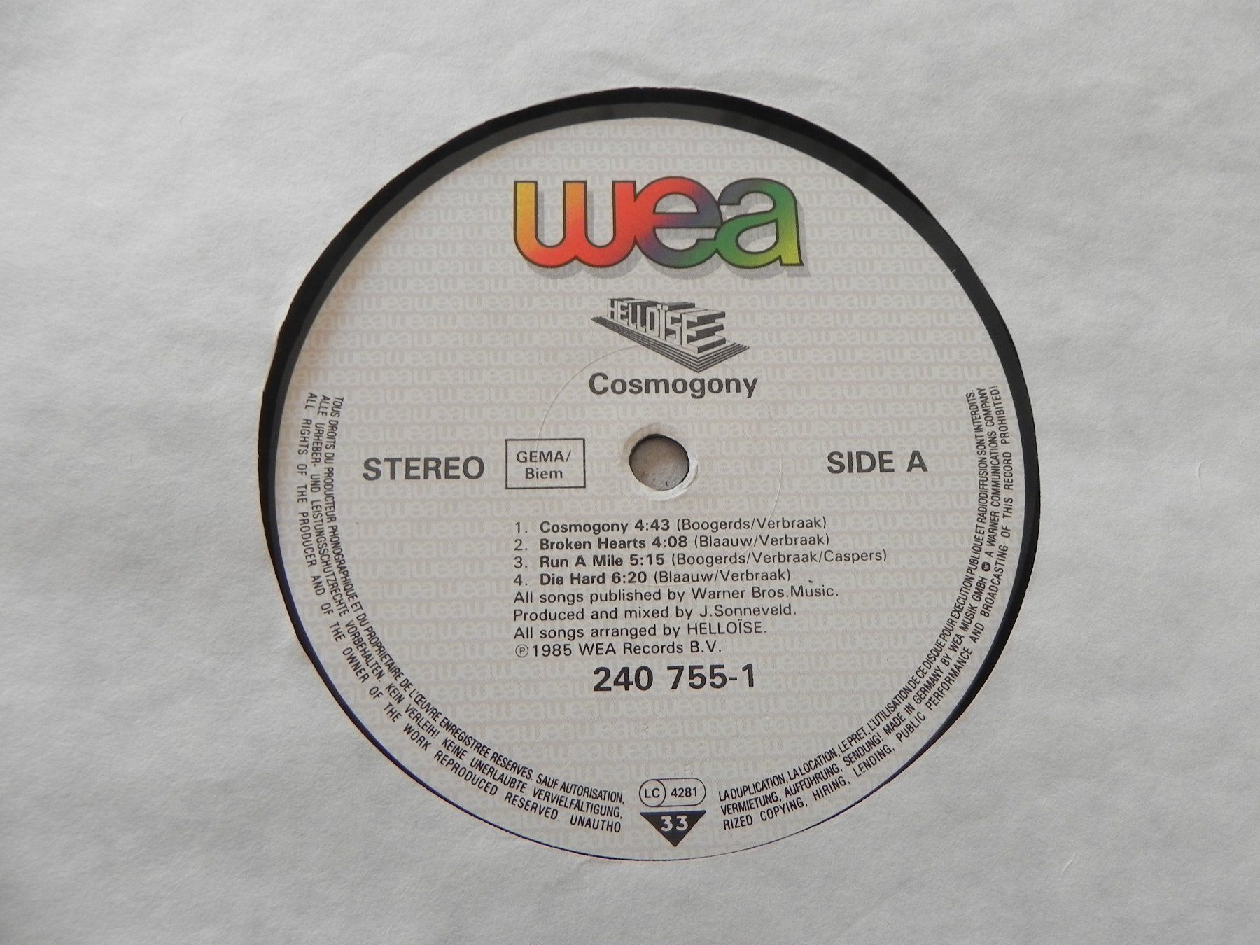 Dischi in vinile: LP Holland Hardrock Band Helloise 1985 – Usato da Siebnen venduto da krimsie 4