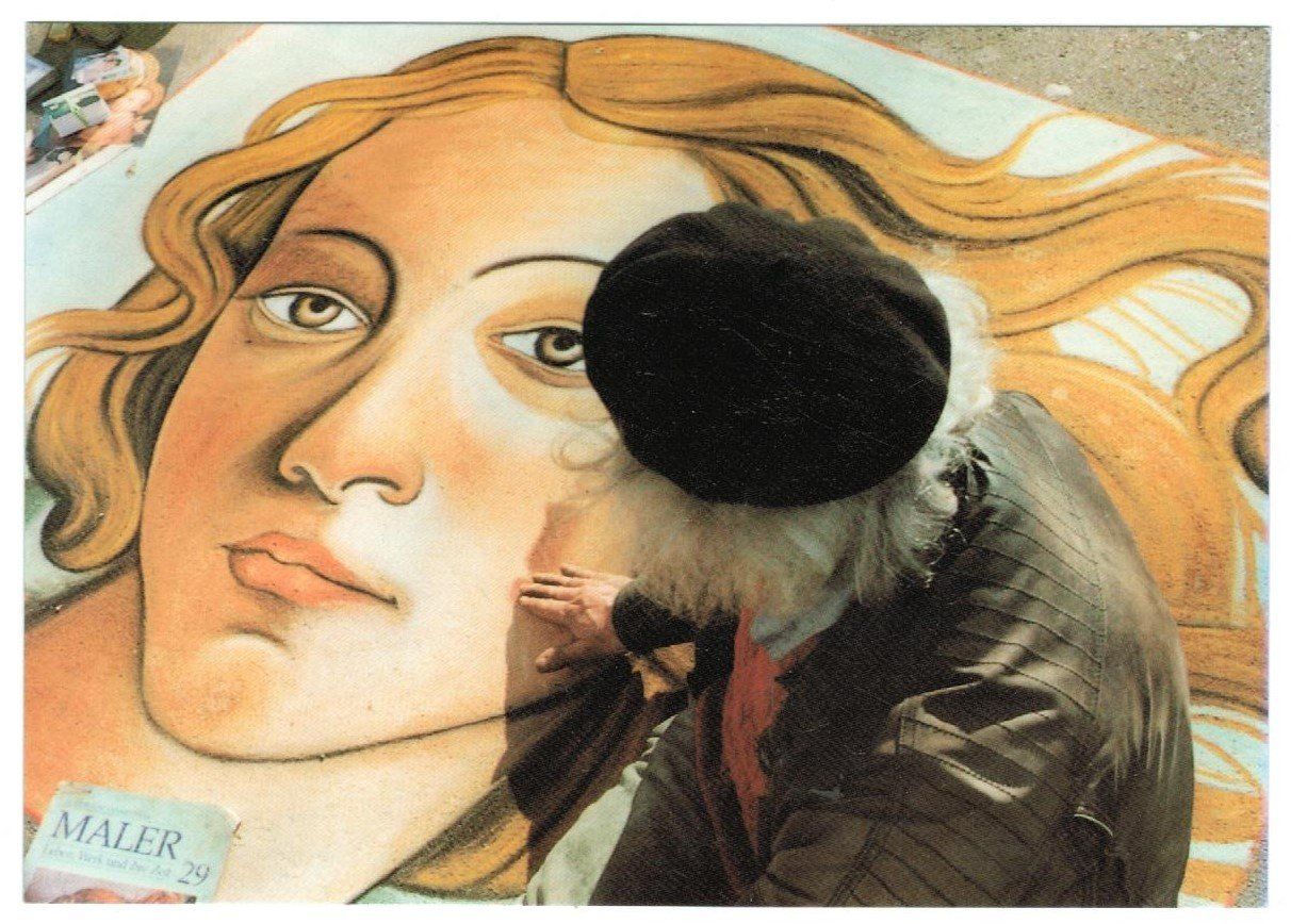 Cartoline postali: AK Strassenmaler malt Botticelli – Usato da Zürich venduto da Tolima194