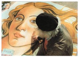 AK Strassenmaler malt Botticelli