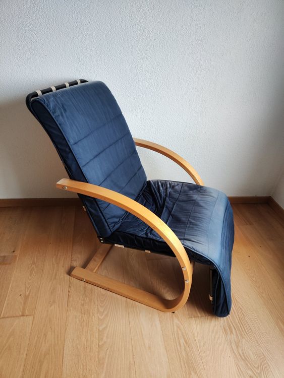 Vintage Ikea Sessel Poäng mit Fussablage verstellbar Kaufen auf Ricardo