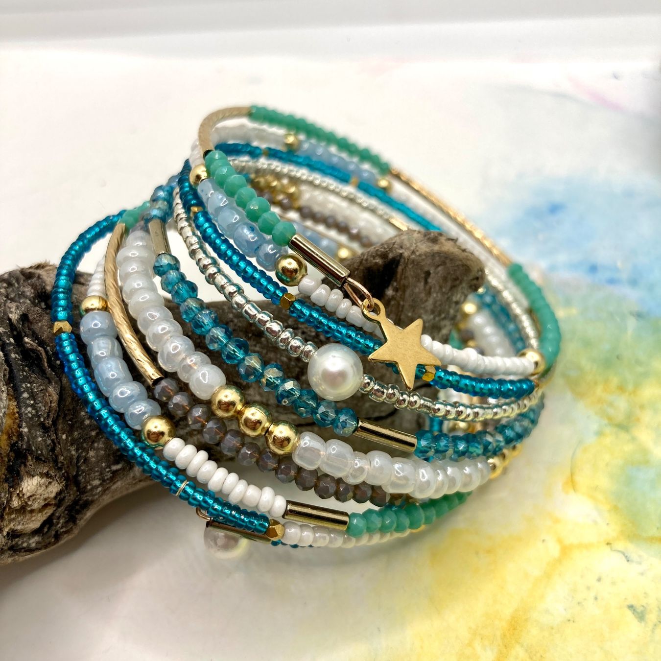 Bracciali & Braccialetti: Perlenarmband mit 9 Strängen – Nuovo (secondo la descrizione) da Solothurn venduto da Kiki_Di