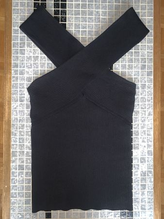 Top MAJE noir X croisé - taille 1