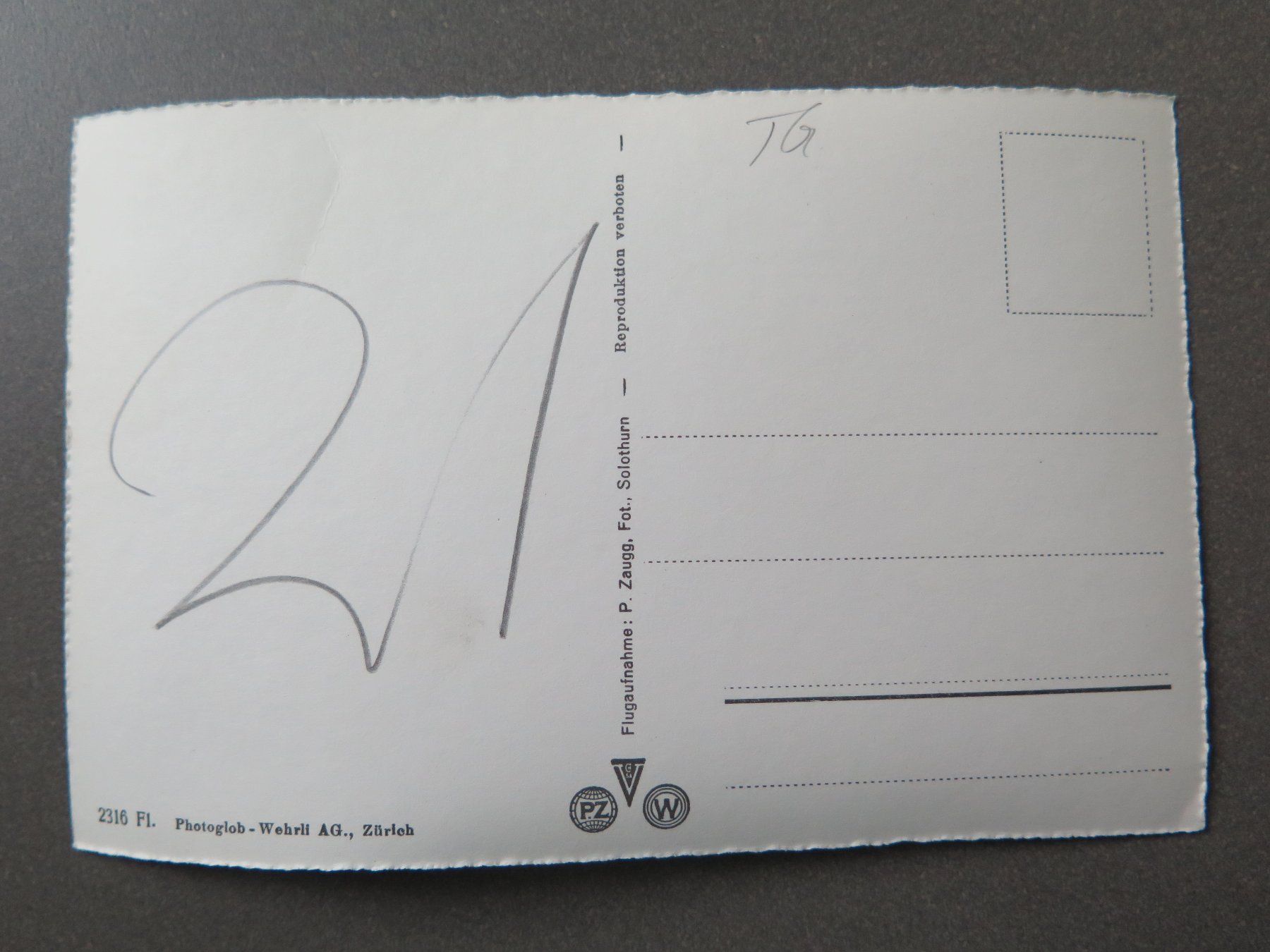 Cartoline postali: KREUZLINGEN - FLUGAUFNAHME – Usato da Wittenbach venduto da lipasal 1