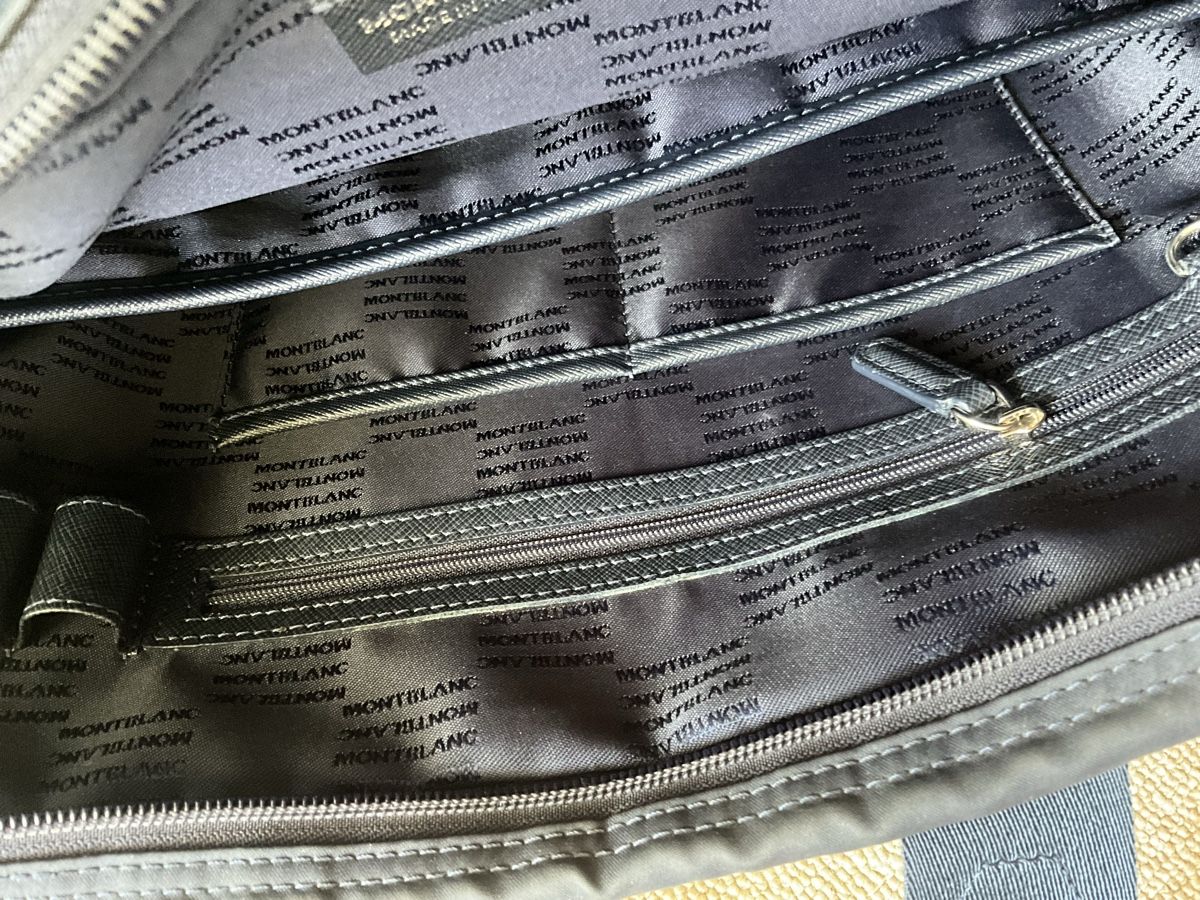 Montblanc Borse: Montblanc Case, blau – Usato da Seon venduto da Trail 3