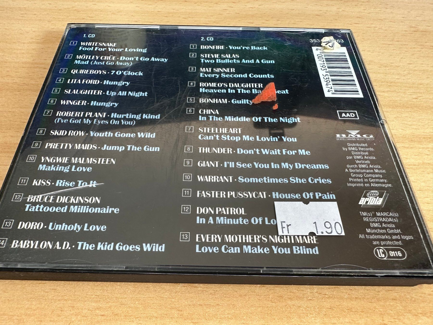 CD: Various – Hard'N Heavy Vol. 2 - 2 CD – Usato da Rikon im Tösstal venduto da Alpenmutz 1