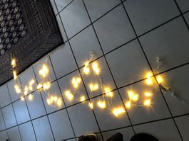 Gemütliche Lichterkette z.B.Balkon, Warmweiss, Top Zustand!