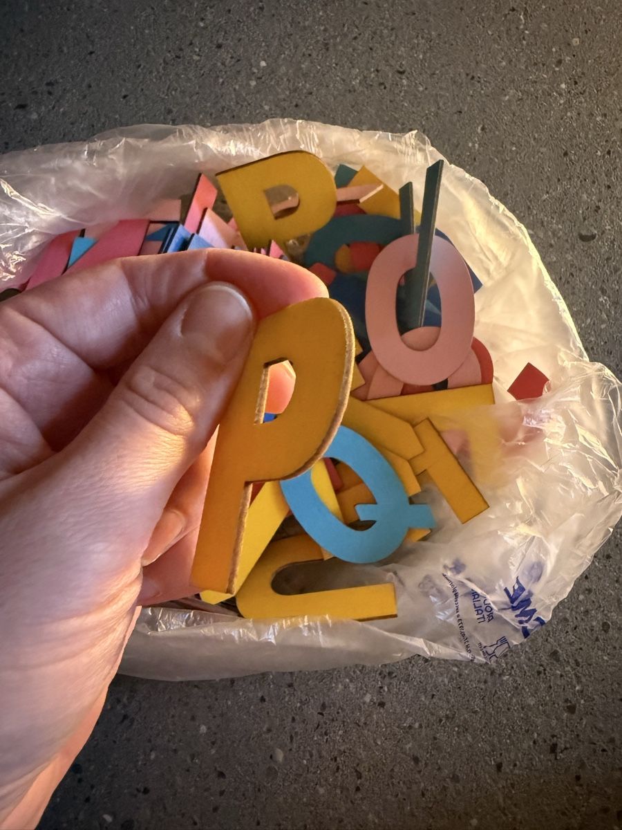 Kit bricolage: Colourful ABC wooden letters for creative DIY – Usato da Langenthal venduto da vik_v5ml 7