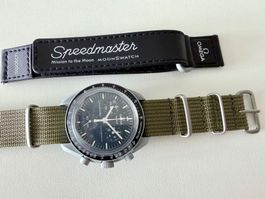 Bracelet NATO Khaki pour OMEGA x SWATCH Mission to the Moon