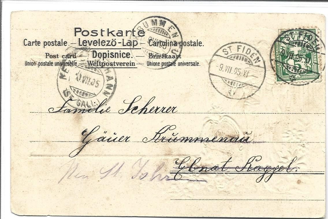 Cartoline postali: AK  Gossau Prägekarte – Usato da Appenzell venduto da mai25 1
