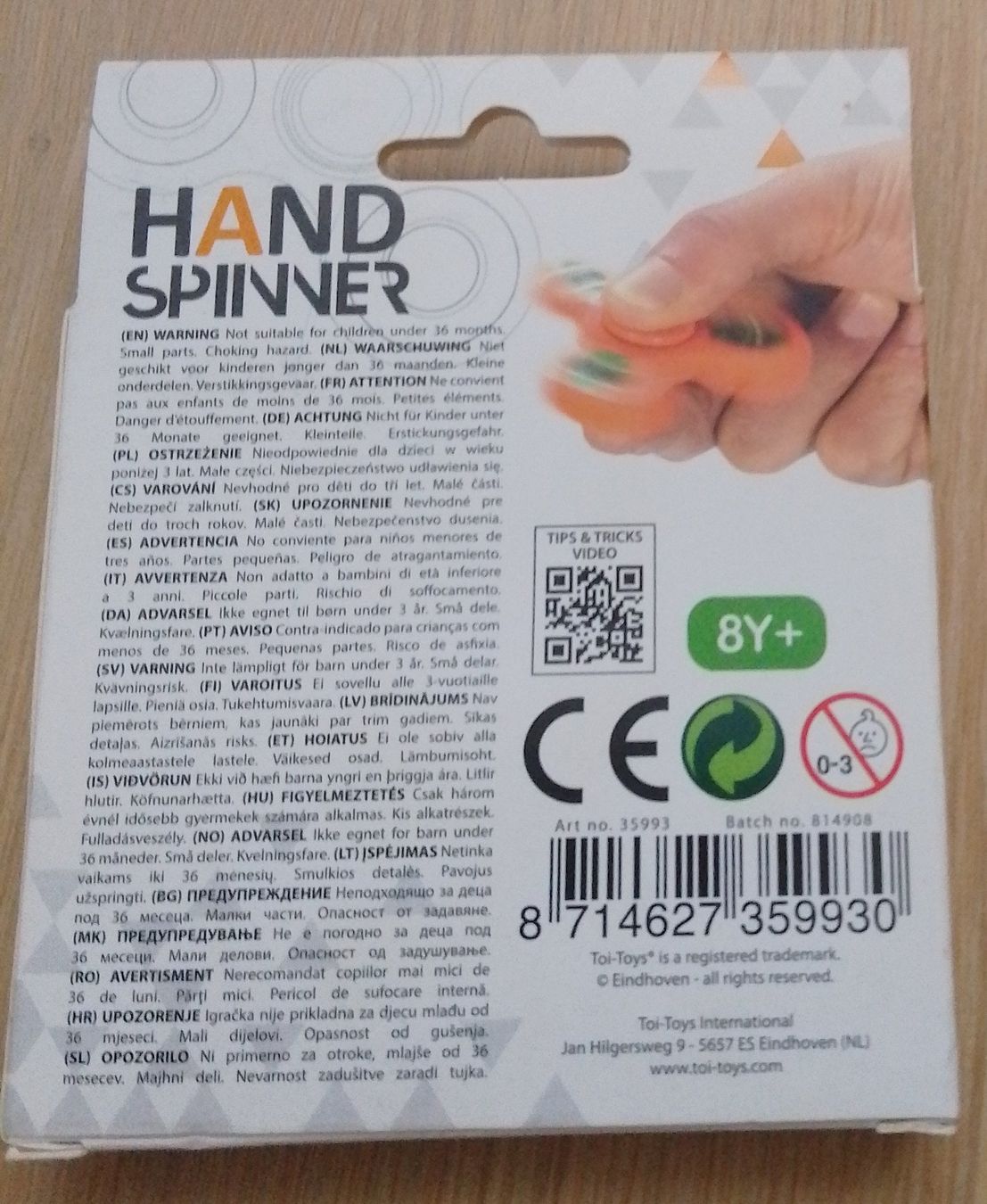Giochi: Handspinner, Fidget Spinner, Neu & OVP orange – Nuovo e nell'imballaggio originale da Wohlen AG venduto da salamanderspielwaren 1