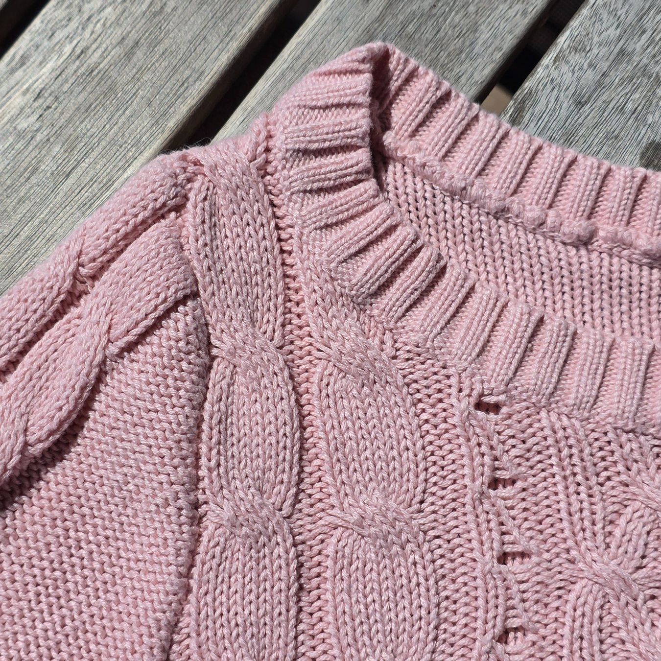 Maglioni & Felpe: 🐸 STRICKPULLOVER ZOPFMUSTER XS ROSA PULLOVER – Usato da Môtier (Vully) venduto da Frogs 3