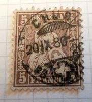 Vollstempel, Sitzende, ZNr.30, gest. Chur,  20. IX. 80 Top