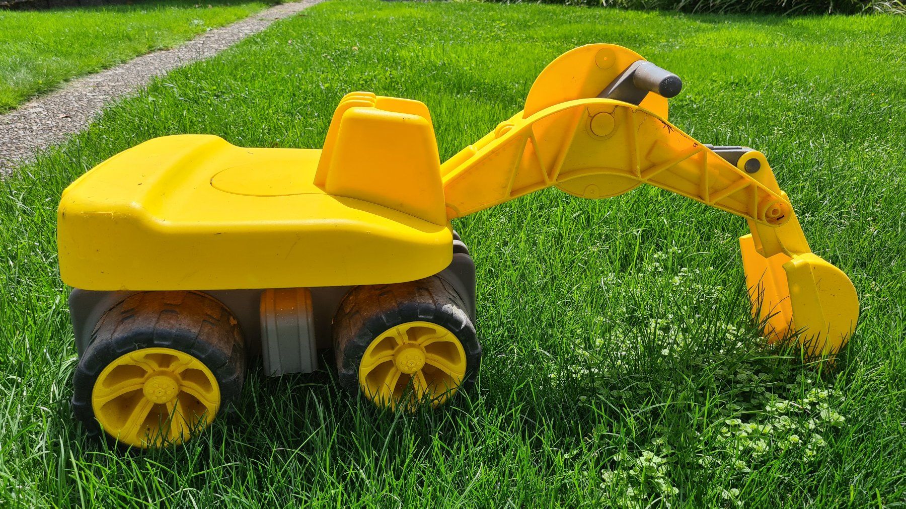 Big Veicoli per bambini: BIG Baggerfahrzeug Sitzbagger für Kinder – Usato da Obergösgen venduto da schesom 2