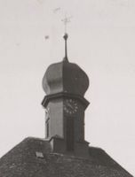 Schwerzenbach, Dorfteil mit Kirche - (1963