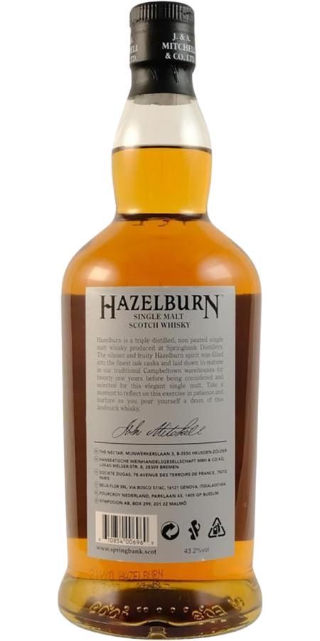 Springbank Spirituosen: Hazelburn 21yo 2023 – Neu und originalverpackt aus Mönchaltorf von Drammer 1